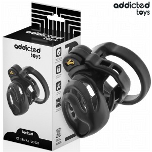 ADDICTED TOYS LOCKED - GAIOLA PARA PÃNIS COM TRAVA ETERNA 9 CM